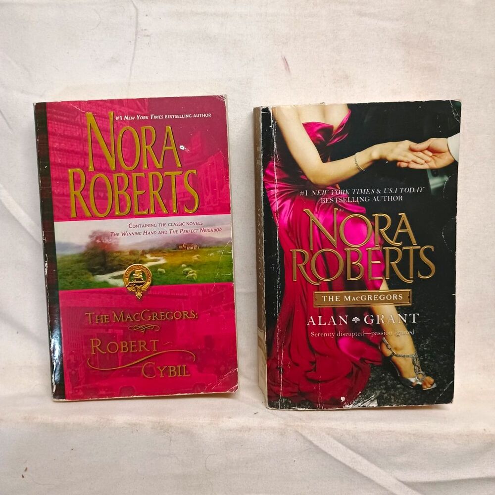 Nora Roberts The MacGregors 2 Book Lot Robert Cybil Alan Grant Romance